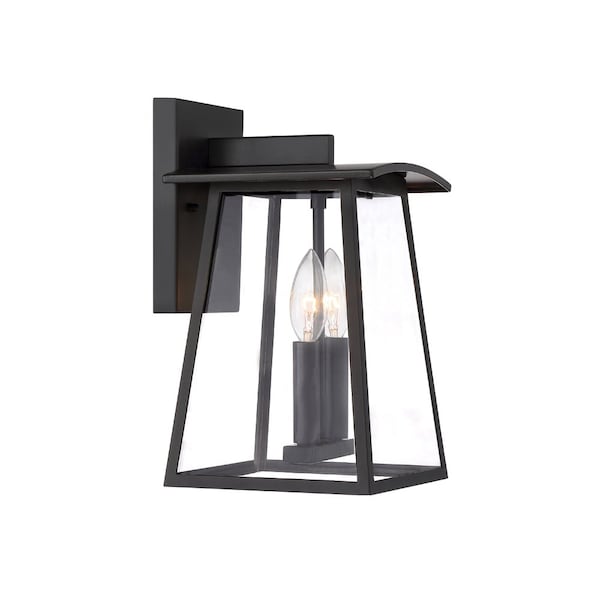 Designers Fountain Calderwood 1525 in Burnished Bronze Outdoor Wall Lantern with Clear Glass Glass Shade 22632-BNB - main